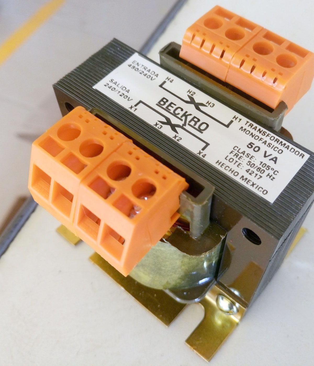 Transformador de control